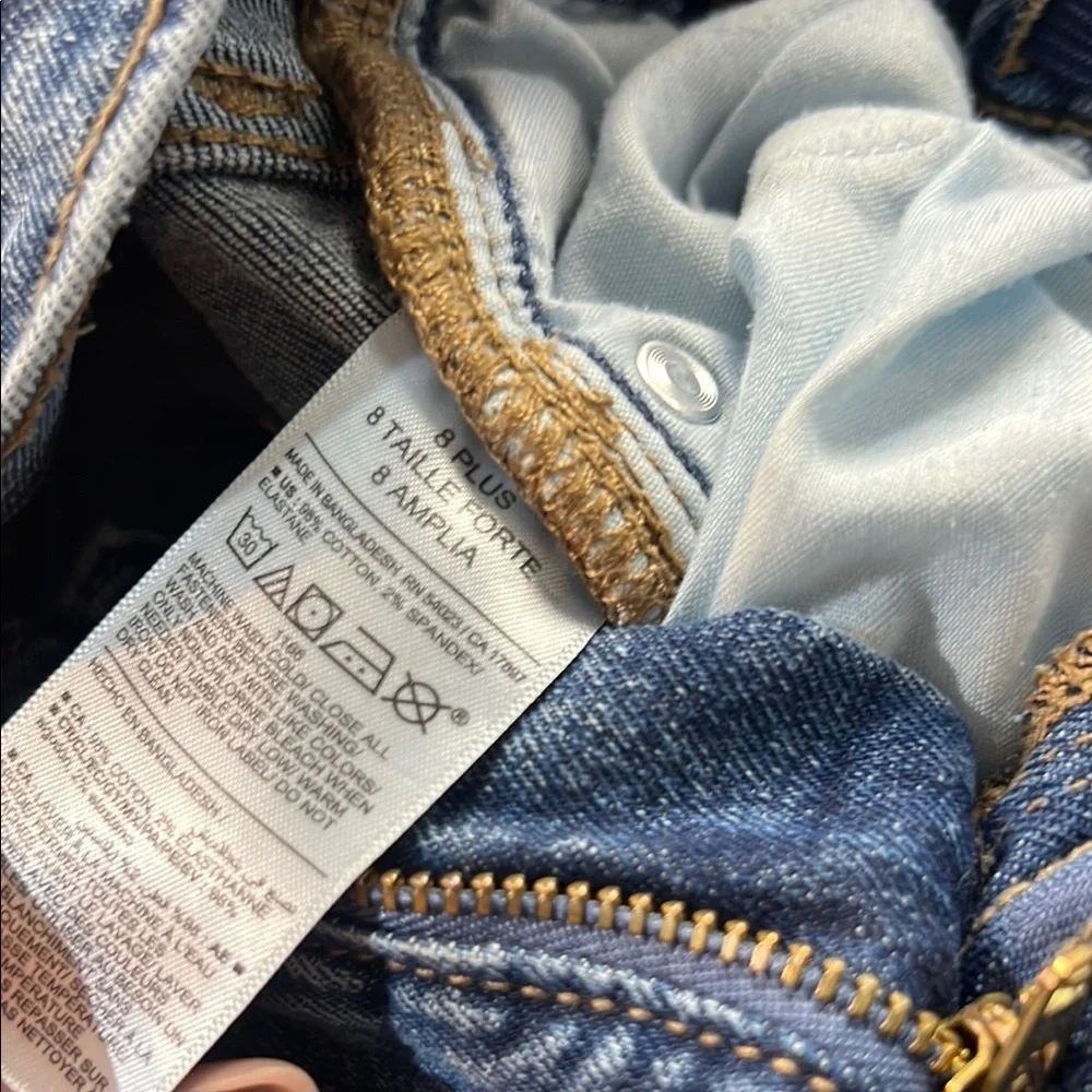 Old Navy Classic Blue Denim Jeans 8 Plus